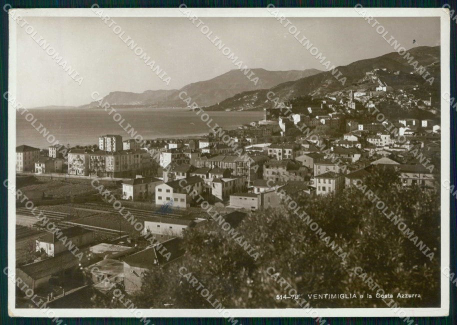 Imperia Ventimiglia Costa Azzurra Brunner 514 78 FG Foto cartolina RT4344 – fronte