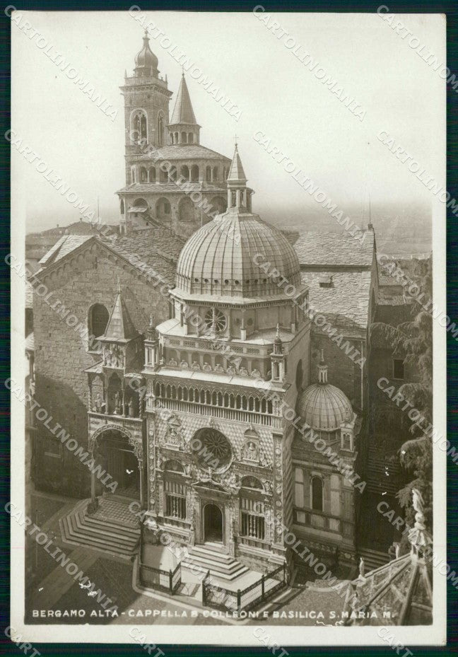 Bergamo Città Cappella Colleoni Basilica Santa Maria FG Foto cartolina RT4346 – fronte