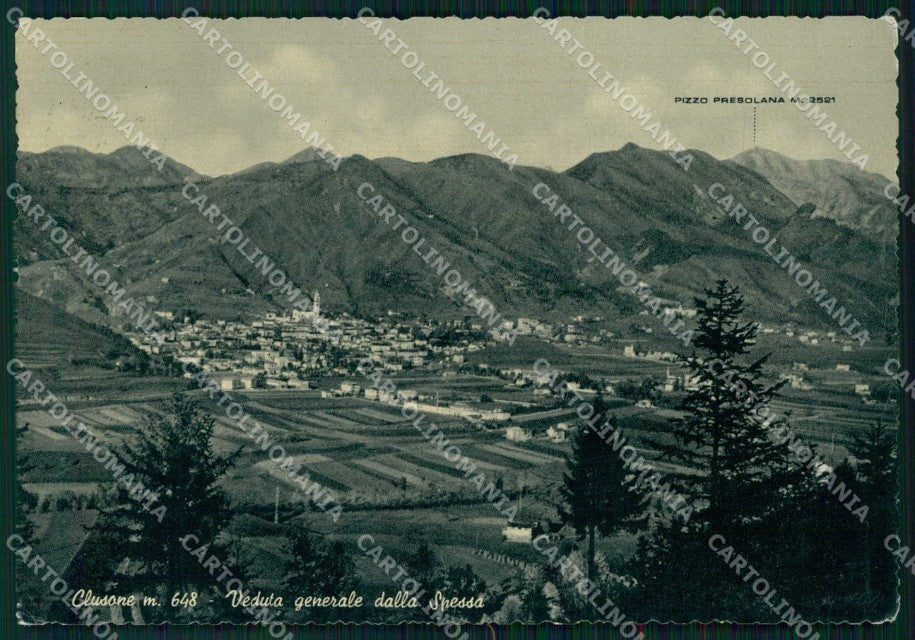 Bergamo Clusone Veduta dalla Spessa Val Seriana FG cartolina RT4349 – fronte
