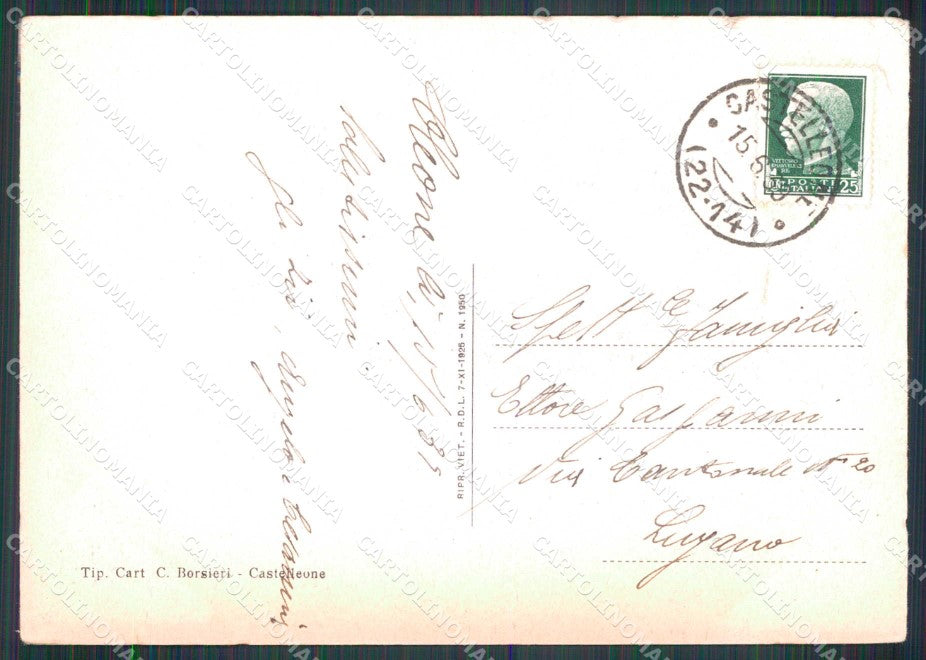 Cremona Castelleone Nuova Sede Municipale PIEGHINA FG cartolina RT4362 – retro