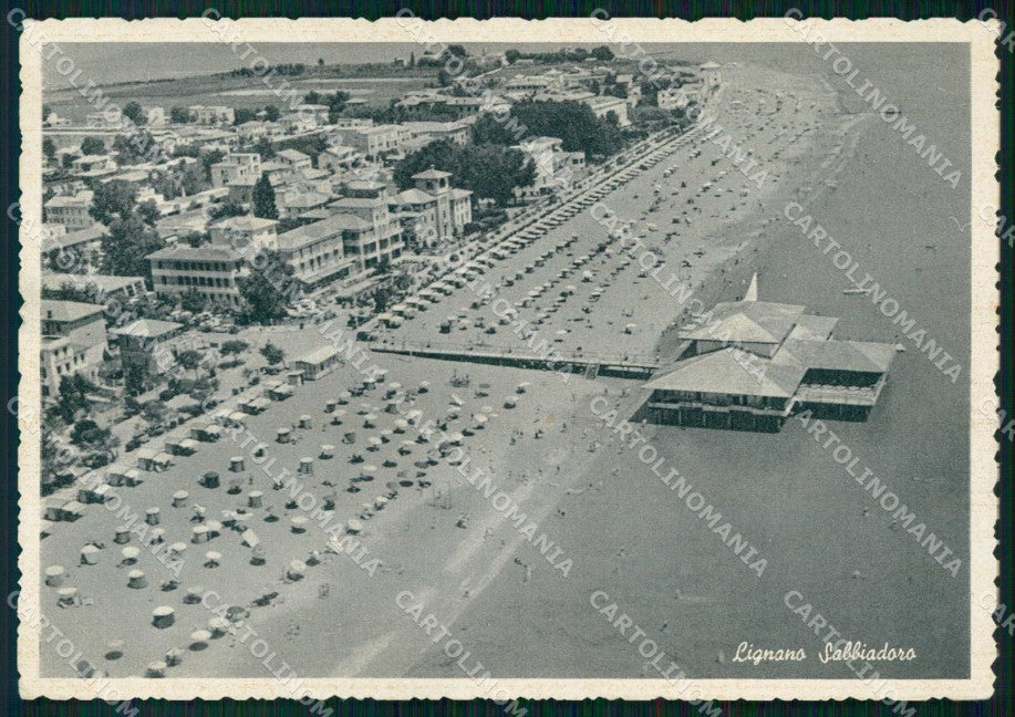 Udine Lignano Sabbiadoro Spiaggia FG cartolina RT4363 – fronte