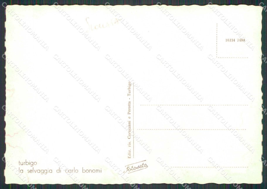 Milano Turbigo Selvaggia di Carlo Bonomi SCOLLATA FG cartolina RT4370 – retro
