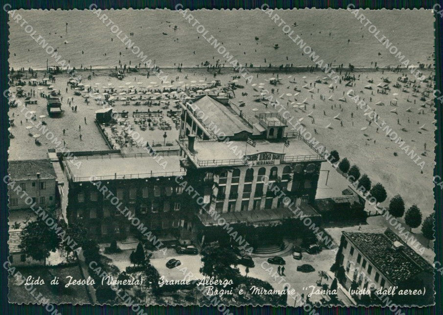 Venezia Lido di Jesolo Grande Albergo Bagni Miramare FG Foto cartolina RT4375 – fronte