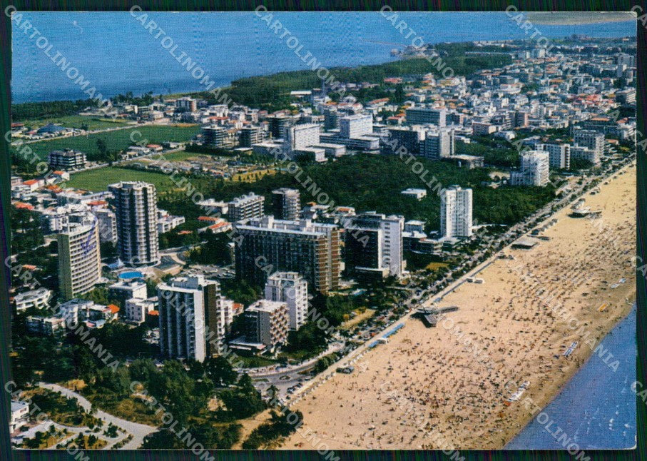 Udine Lignano Sabbiadoro Spiaggia dall'Aereo FG cartolina RT4385 – fronte