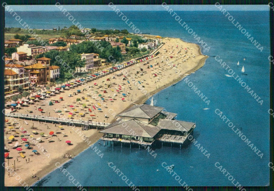 Udine Lignano Sabbiadoro Spiaggia dall'Aereo FG cartolina RT4398 – fronte