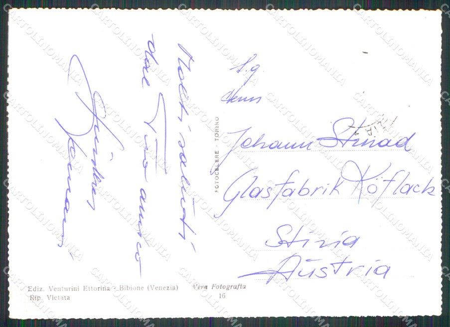 Venezia Bibione Lido Hotel FG Foto cartolina RT4415 – retro