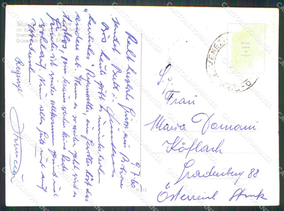 Venezia Bibione Lido ABRASA FG cartolina RT4416 – retro