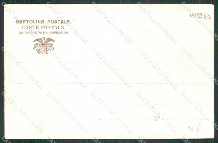 Militari 8° Reggimento Bersaglieri Cambio Guardia Genta 9489 cartolina RT4428 – retro