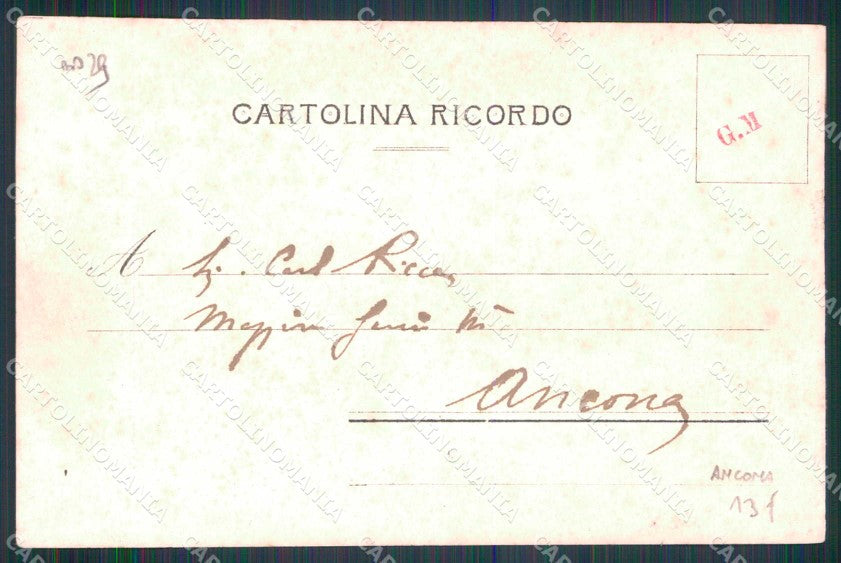 Ancona Città 11° Regg Bersaglieri Militari Trombettieri Foto cartolina RT4440 – retro