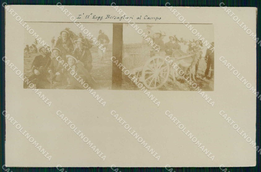 Ancona Città 11° Reggimento Bersaglieri Militari Militari Foto cartolina RT4442 – fronte