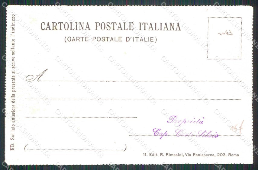 Militari Bersaglieri Inaugurazione Museo Storico Roma Foto cartolina RT4453 – retro