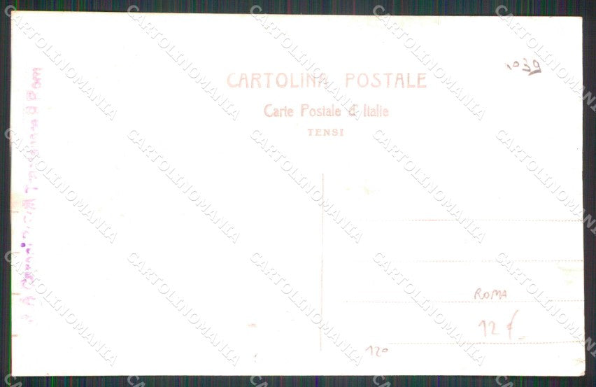Roma Città 12° Reggimento Bersaglieri Militari Caserma Foto cartolina RT4454 – retro