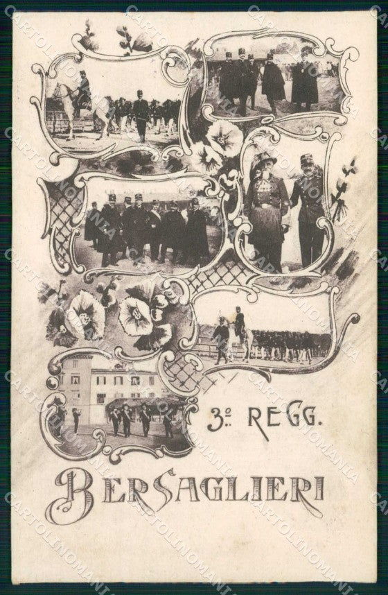 Roma città Militari Bersaglieri 3° Reggimento cartolina RT4484 – fronte