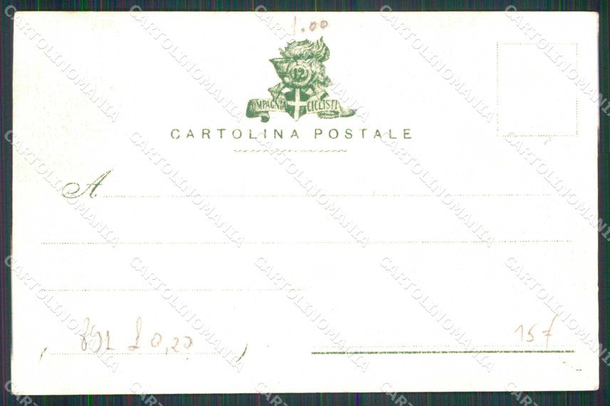 Militari Bersaglieri 12° Reggimento Compagnia Ciclisti cartolina RT4502 – retro