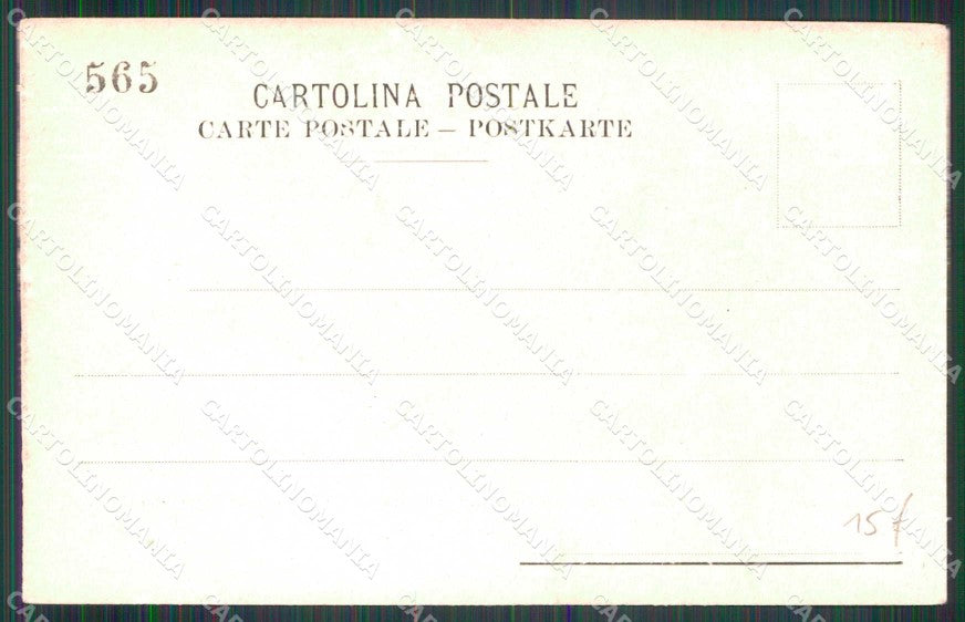 Palermo Santa Cristina Gela Militari Bersaglieri Accampamento cartolina RT4504 – retro