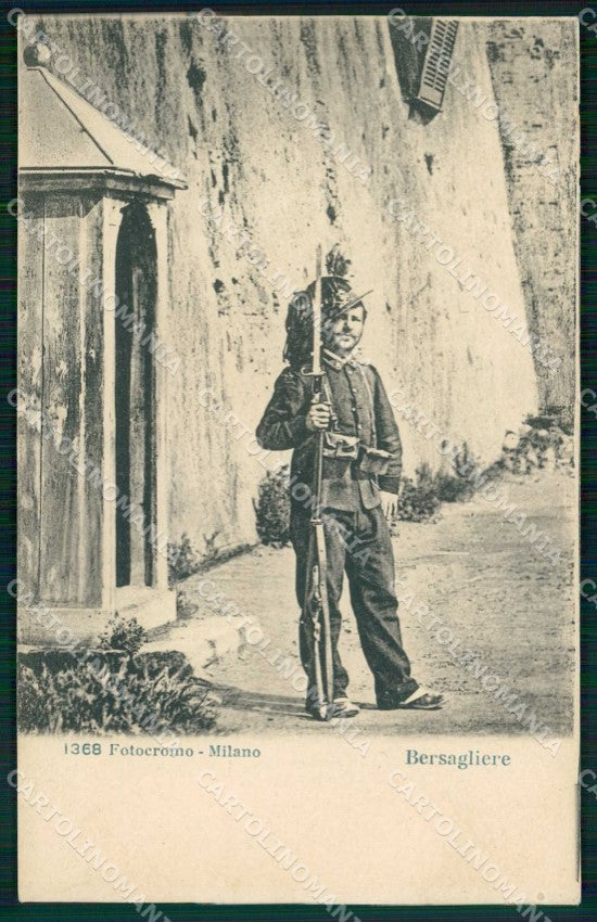 Militari Bersaglieri cartolina RT4511 – fronte