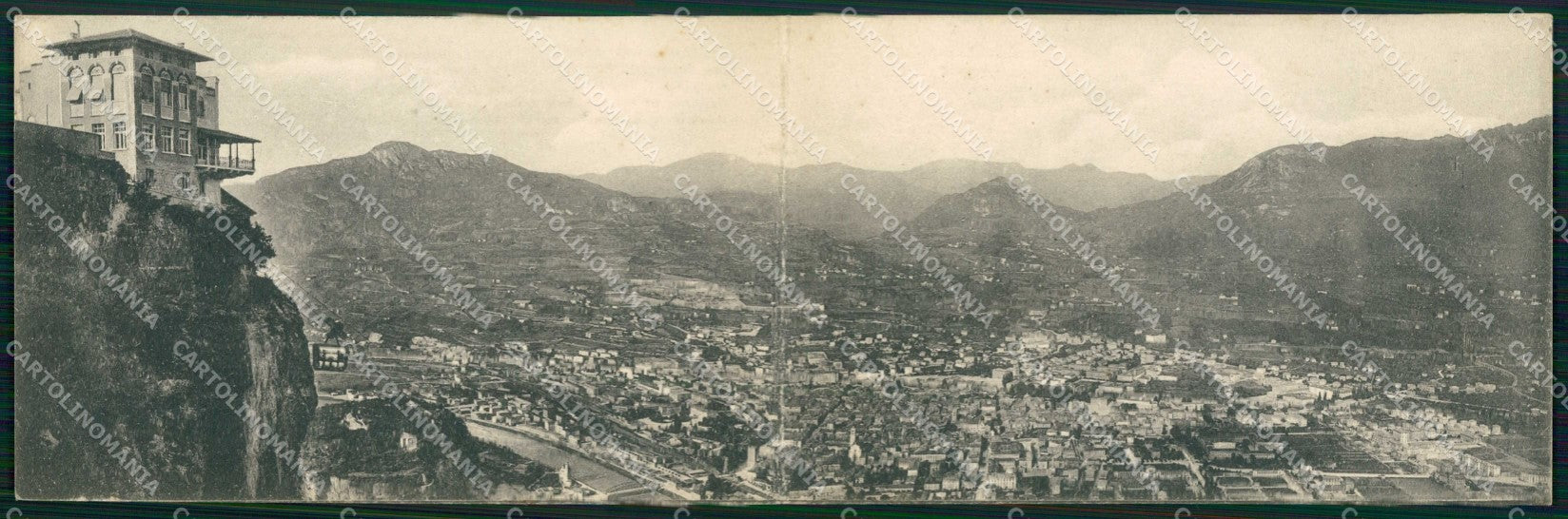 Trento Città Funivia Sardagna Doppia cartolina RT4538 – fronte