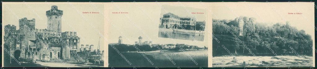 Brescia Sirmione Lago di Garda Castello Hotel Grotte Tripla cartolina RT4540 – fronte