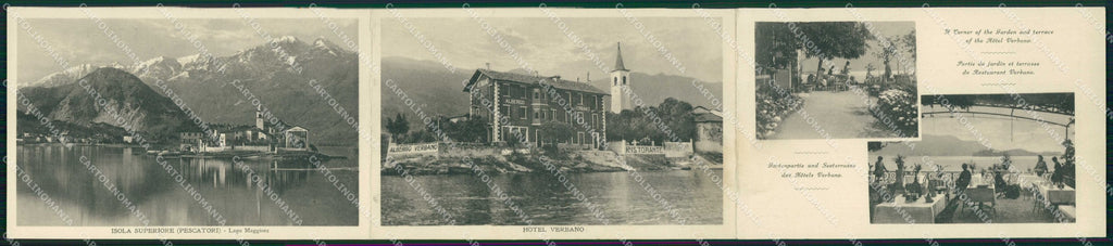 Verbania Stresa Lago Maggiore Isola Pescatori Tripla cartoncino RT4541 – fronte
