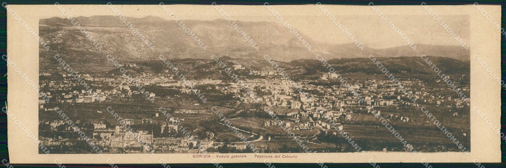 Gorizia Città Veduta dal Calvario Doppia cartolina RT4546 – fronte