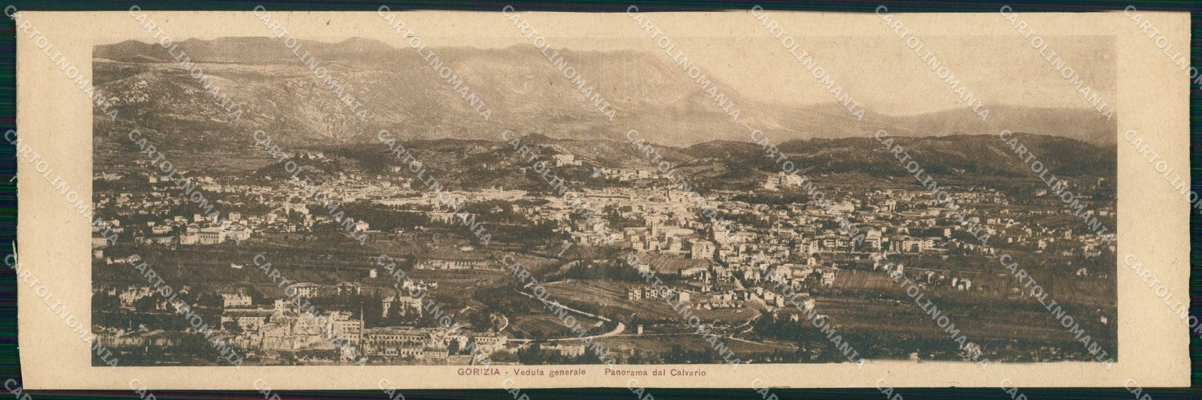 Gorizia Città Veduta dal Calvario Doppia cartolina RT4546 – fronte