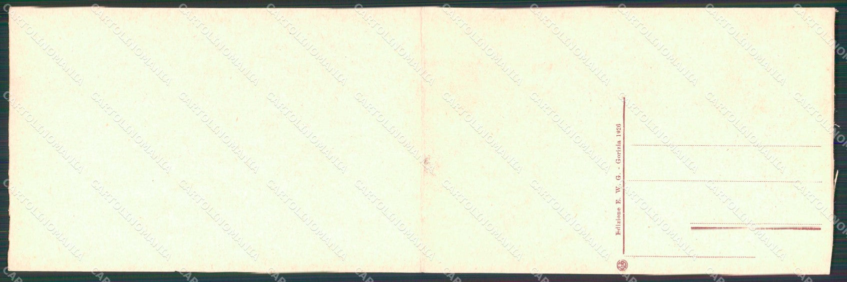 Gorizia Città Veduta dal Calvario Doppia cartolina RT4546 – retro