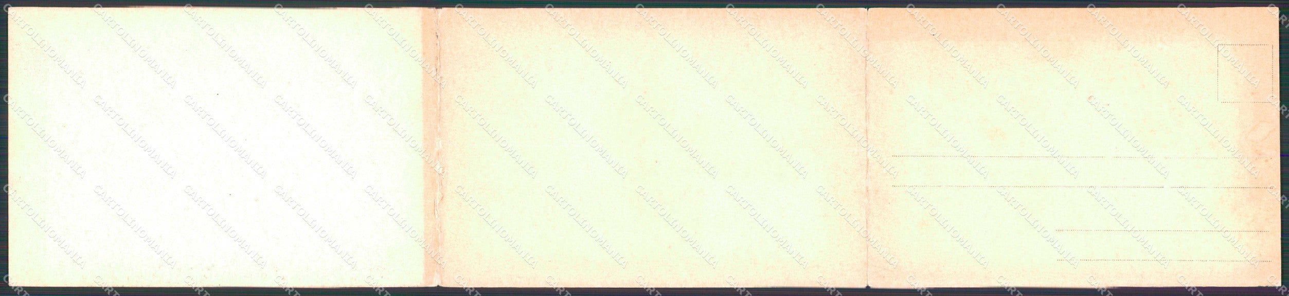 Genova Città Porto con Barche Stengel 11504 Tripla cartolina RT4550 – retro