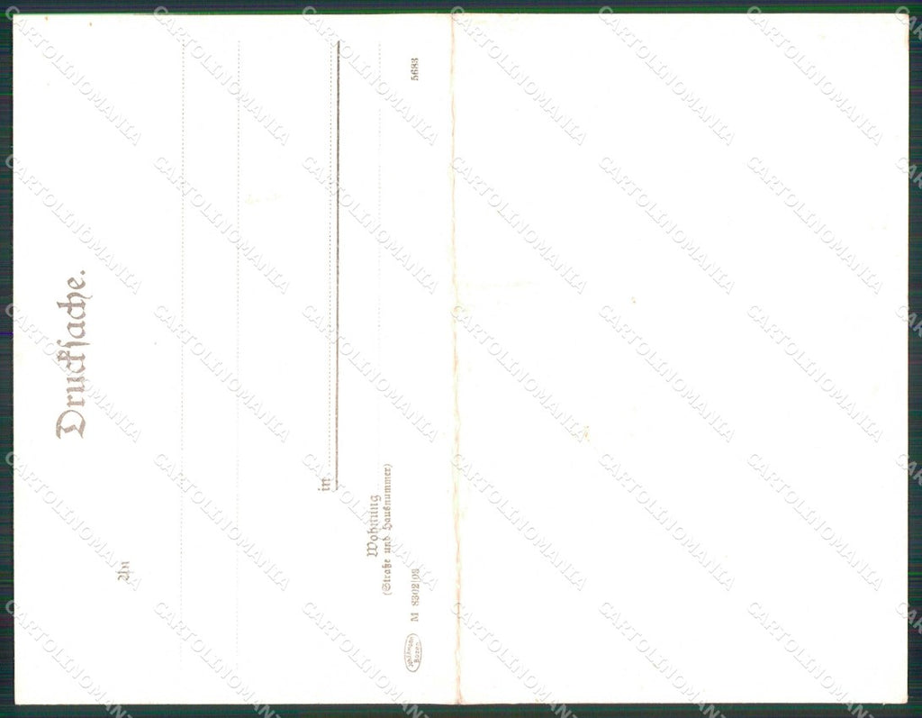 Bolzano Gries Panorama con Rosengarten Doppia cartolina RT4560 – retro