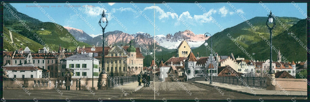 Bolzano Città Dolomiti Doppia cartolina RT4564 – fronte