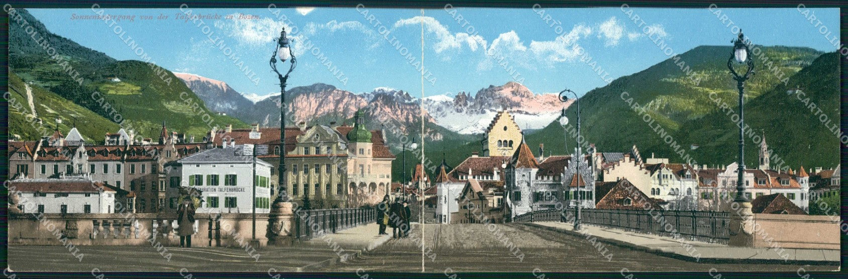 Bolzano Città Dolomiti Doppia cartolina RT4564 – fronte