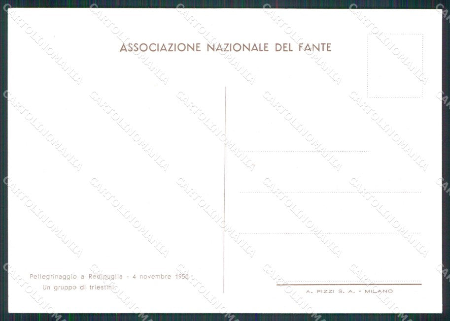 Gorizia Redipuglia Pellegrinaggio FG Foto cartolina RT4579 – retro