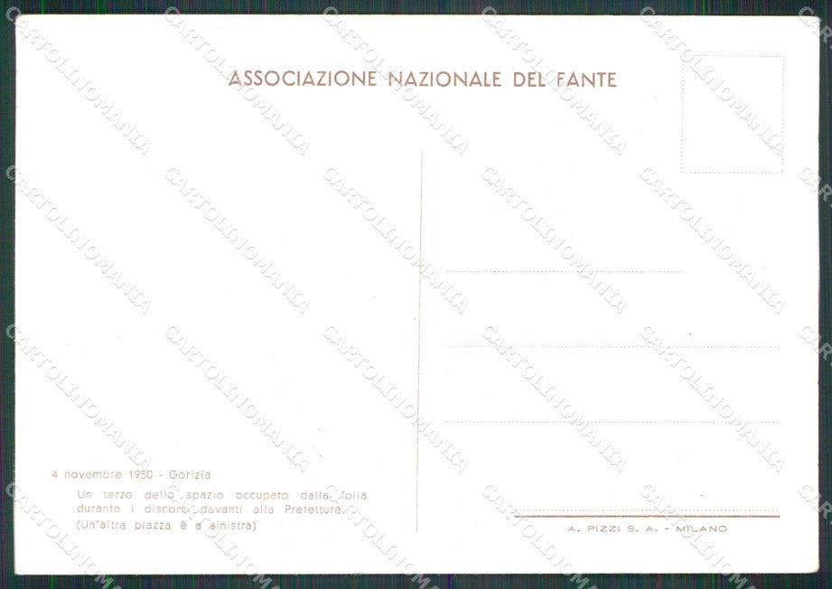 Gorizia Redipuglia Pellegrinaggio Militari FG Foto cartolina RT4581 – retro