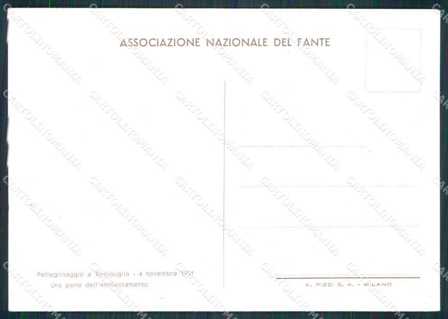 Gorizia Redipuglia Pellegrinaggio Militari FG Foto cartolina RT4582 – retro