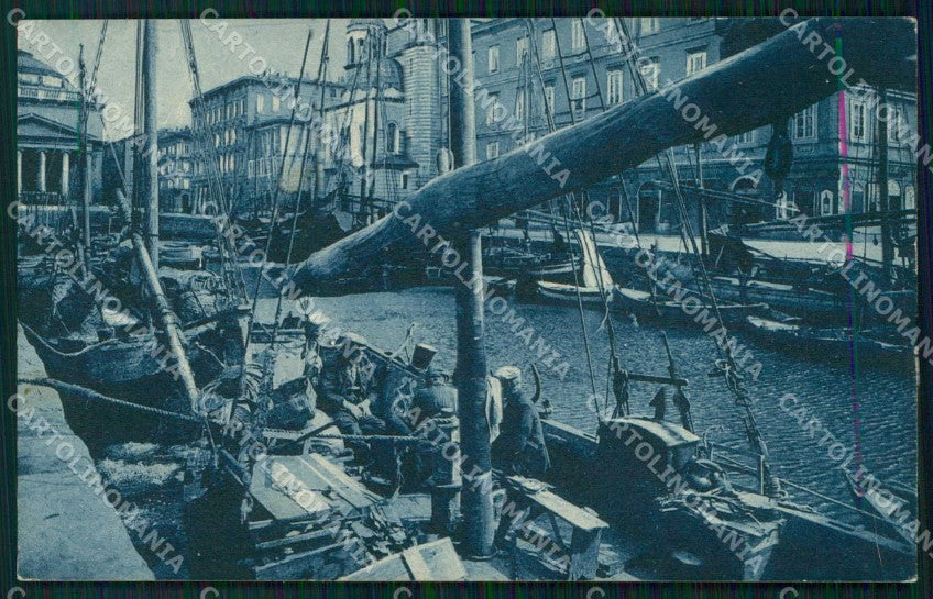 Trieste Città Canal Grande Barche cartolina RT4585 – fronte