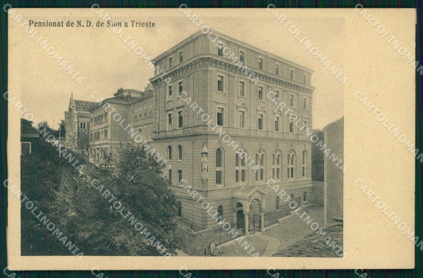 Trieste Città Chiesa di Notre Dame de Sion cartolina RT4598 – fronte