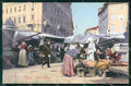 Trieste Città Piazza Goldoni Mercato cartolina RT4612 – fronte