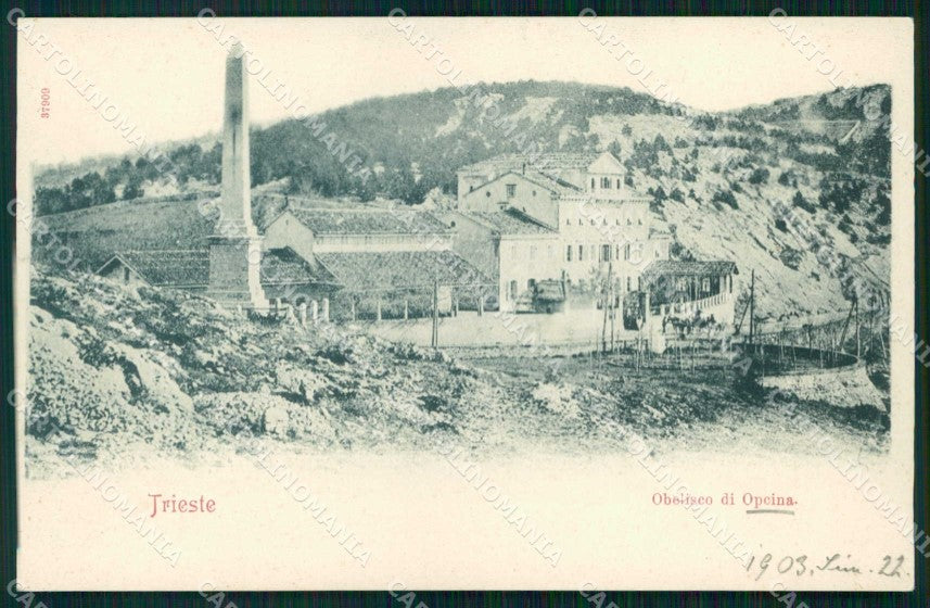 Trieste Città Opicina Obelisco cartolina RT4622 – fronte