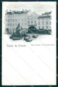 Trieste Città Saluto da Piazza Grande Municipio Antico cartolina RT4633 – fronte