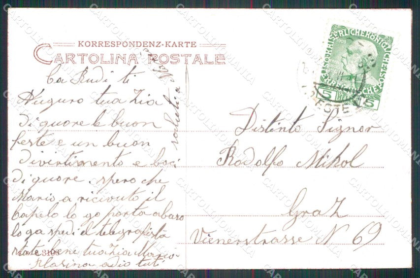 Trieste Città Saluti da cartolina RT4637 – retro