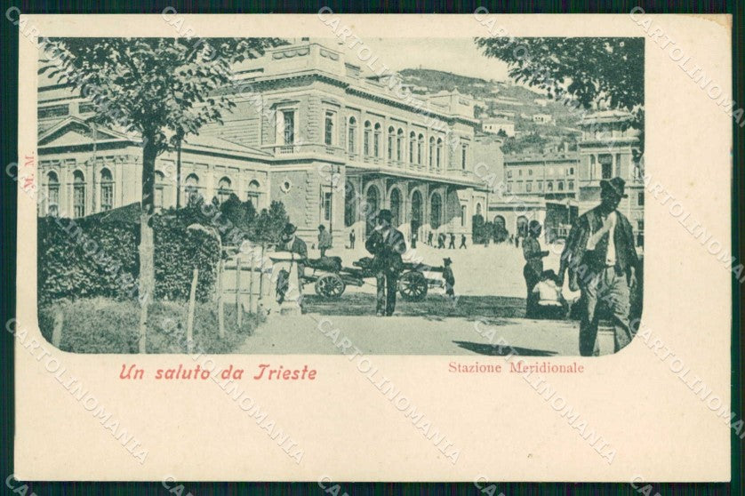 Trieste Città Saluto da Stazione Meridionale cartolina RT4652 – fronte