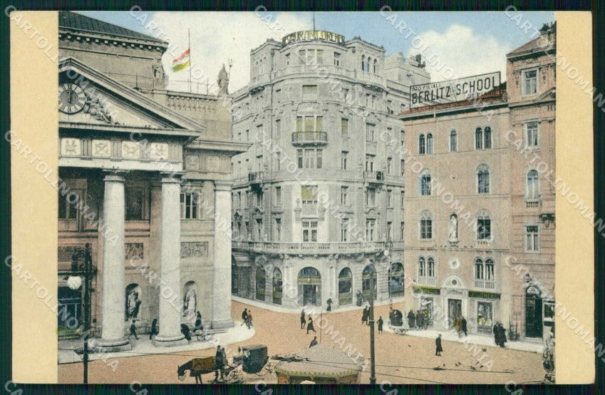 Trieste Città Grande Ristorante Borsa Vecchia cartolina RT4685 – fronte