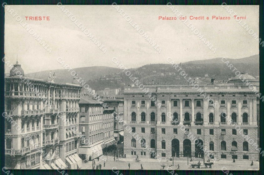 Trieste Città Palazzo del Credit Palazzo Terni cartolina RT4692 – fronte