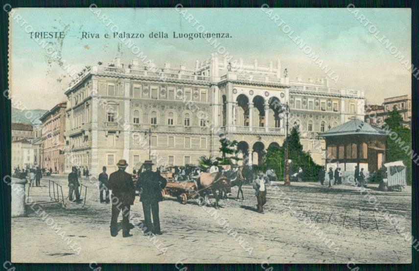 Trieste Città Riva Palazzo della Luogotenenza cartolina RT4697 – fronte