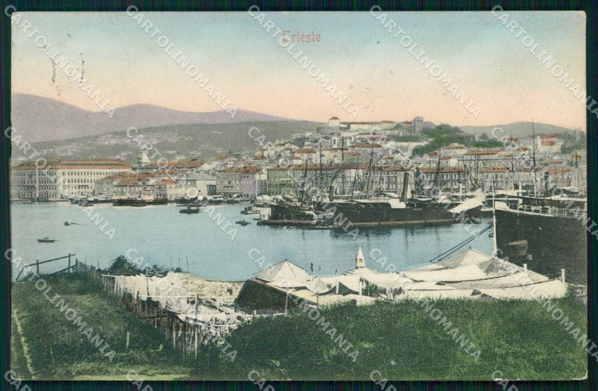 Trieste Città Barche Stengel 4141 cartolina RT4698 – fronte