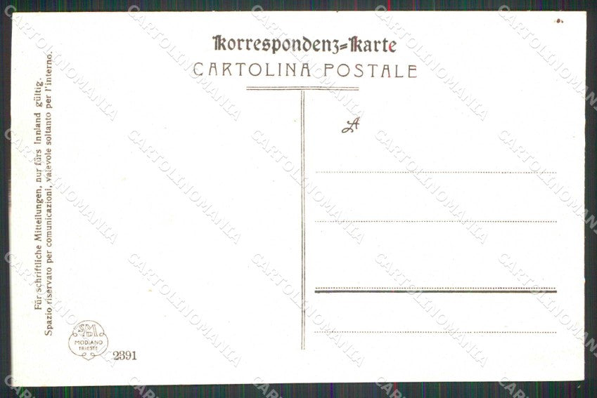 Trieste Città Canale con Barche Modiano 2391 cartolina RT4705 – retro