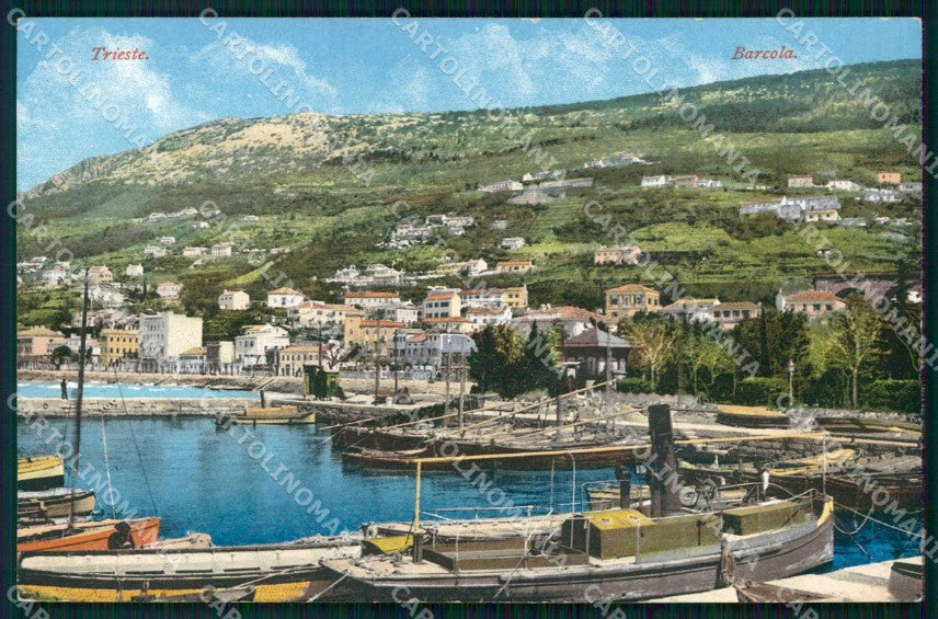 Trieste Città Barcola Barche cartolina RT4706 – fronte