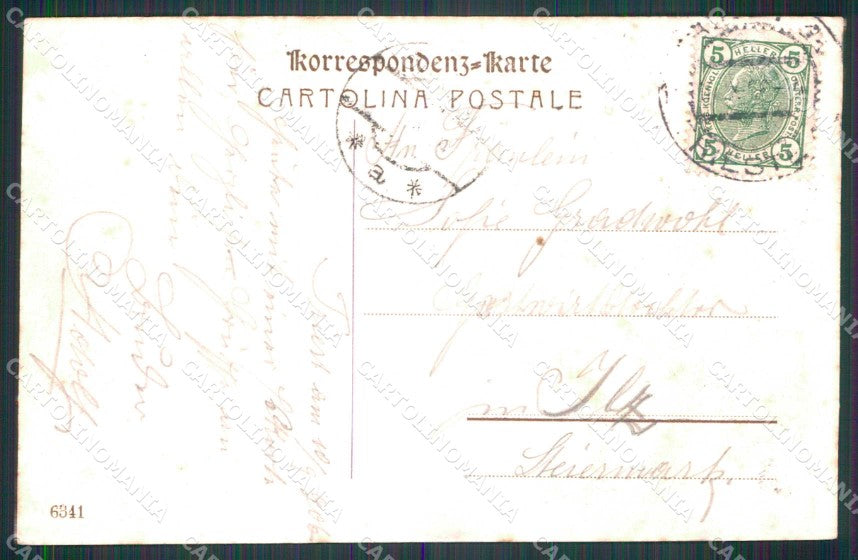 Trieste Città Riva del Mandracchio Barche cartolina RT4710 – retro