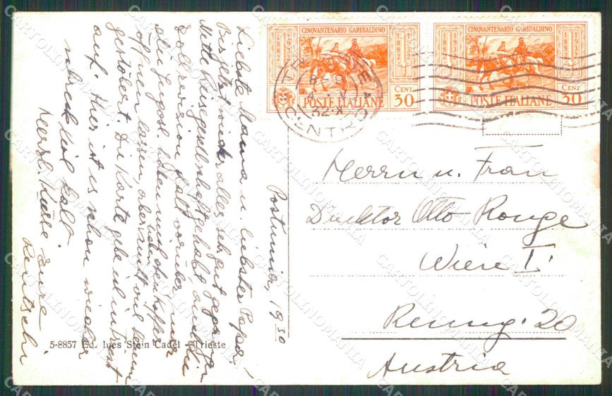 Trieste Città Ara della III Armata Stein 5 8857 cartolina RT4729 – retro