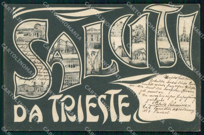 Trieste Città Saluti da cartolina RT4761 – fronte