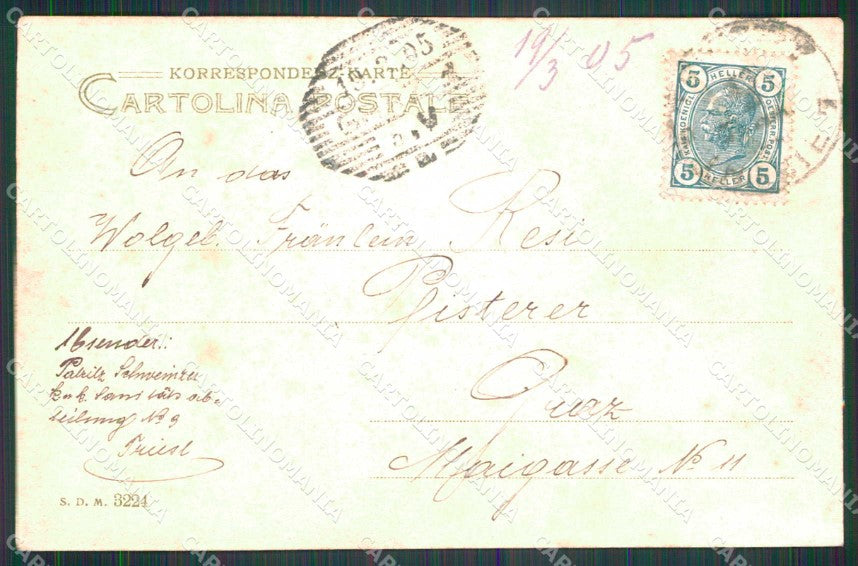 Trieste Città Saluti da cartolina RT4761 – retro